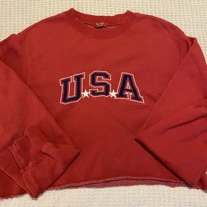 USA cropped sweater